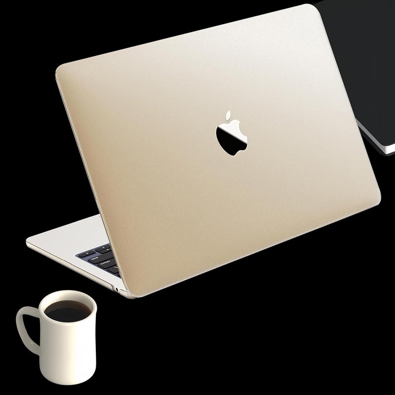 KEROM Starlight Case for MacBook Air 13 inch 2025-2022 M4 M3 M2 A3240 A3113 A2681, MacBook Air M4 13 inch Case, Frosted Matte Plastic Hard Shell & Keyboard Cover for Mac Air 13.6 inch, Starlight Clear - Image 1